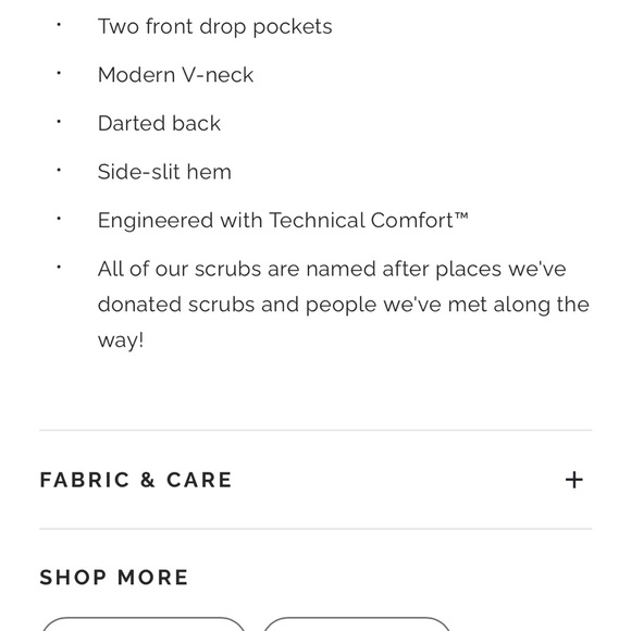 Figs women’s Casma 3 pocket scrub top in Navy - Picture 7 of 8